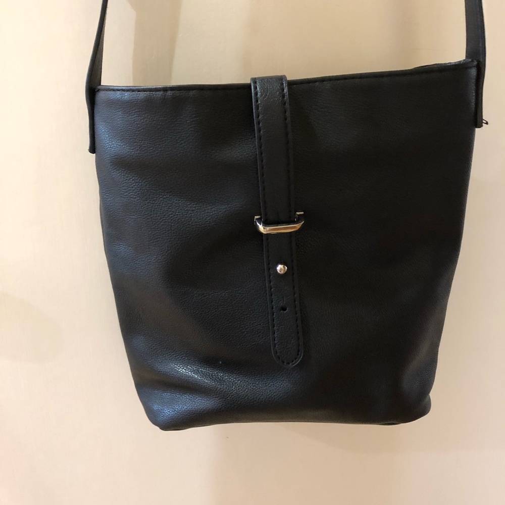Over the shoulder black purse